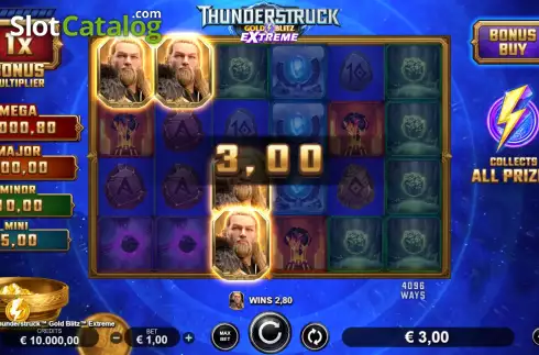 Скрин3. Thunderstruck Gold Blitz Extreme слот