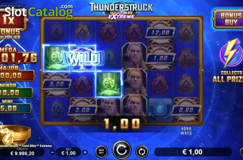 Скрин4. Thunderstruck Gold Blitz Extreme слот