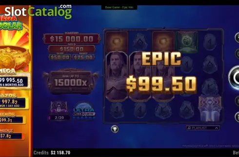 Скрин3. Thunderstruck Wild Lightning Mega Moolah слот