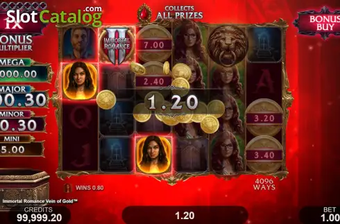 Скрин3. Immortal Romance Vein of Gold слот