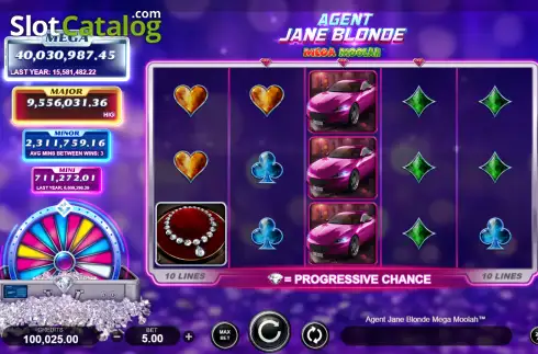 Скрин2. Agent Jane Blonde Mega Moolah слот