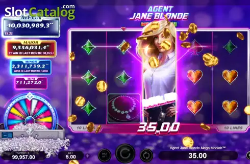 Скрин3. Agent Jane Blonde Mega Moolah слот