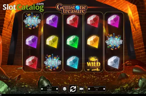 Скрин2. Gemstone Treasure слот