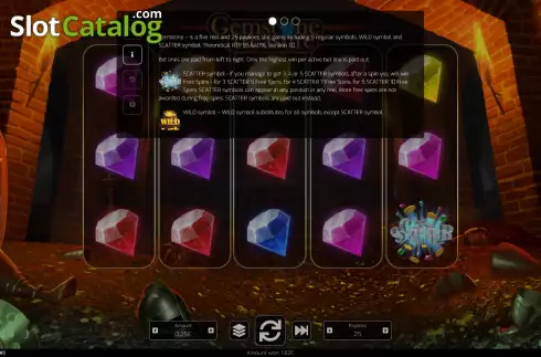 Скрин5. Gemstone Treasure слот