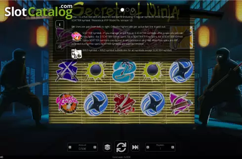 Скрин5. Secrets of Ninja слот