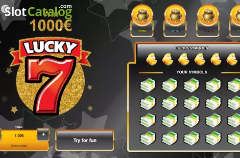 Скрин2. Lucky 7 (SuperlottoTV) слот