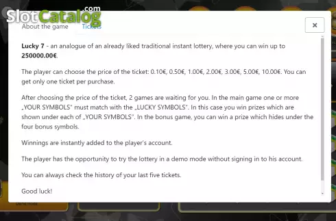 Скрин6. Lucky 7 (SuperlottoTV) слот