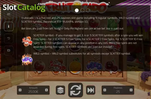 Скрин5. Fruiticado слот