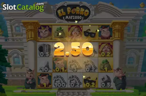 Скрин5. El Porko Mafioso слот
