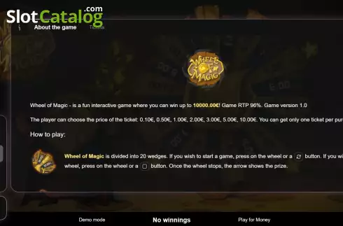 Скрин5. Wheel of Magic слот