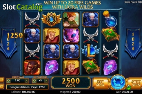 Скрин4. Legendary слот