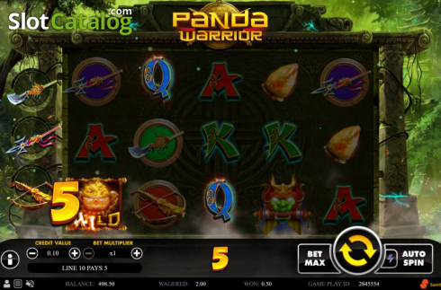 Скрин4. Panda Warrior (Swintt) слот