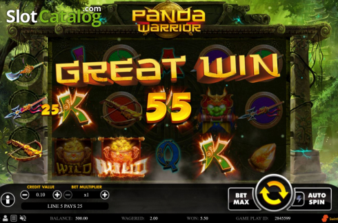 Скрин5. Panda Warrior (Swintt) слот