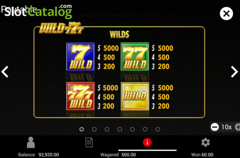 Скрин7. Wild 777 слот