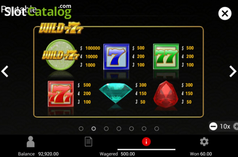 Скрин8. Wild 777 слот