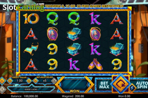 Скрин2. Golden Genie (Swintt) слот