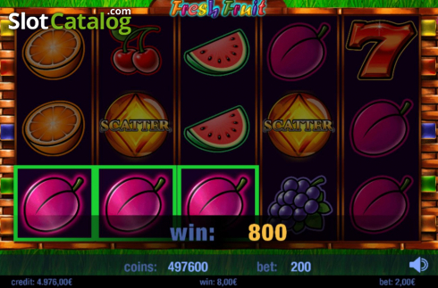 Скрин5. Fresh Fruit (Swintt) слот