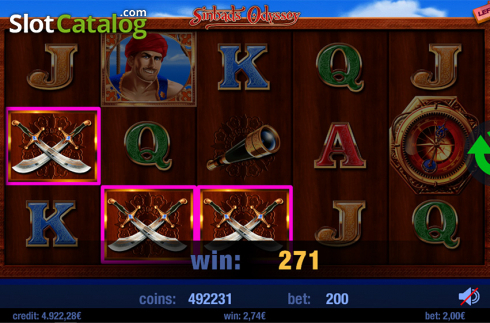 Скрин6. Sinbads Odyssey слот