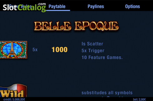 Скрин9. Belle Epoque слот