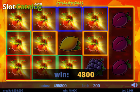Скрин4. Fruitrays слот