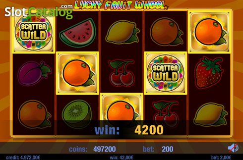 Скрин3. Lucky Fruit Wheel слот