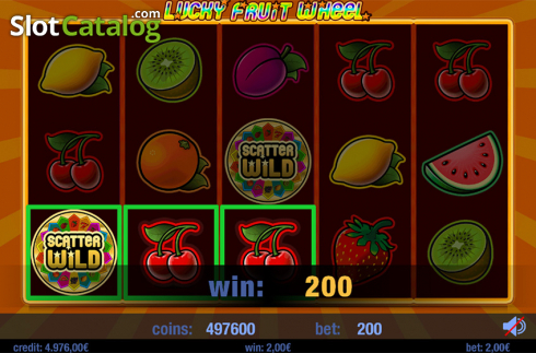 Скрин4. Lucky Fruit Wheel слот