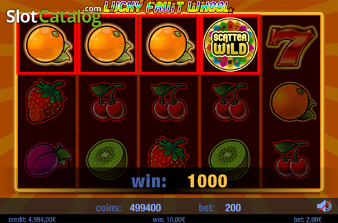 Скрин6. Lucky Fruit Wheel слот