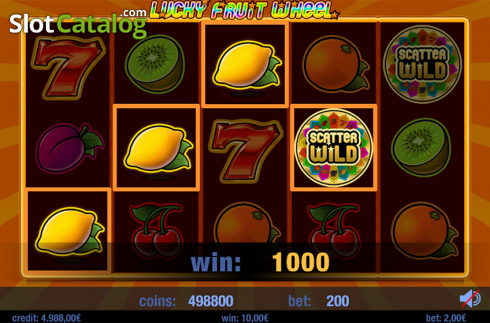 Скрин7. Lucky Fruit Wheel слот