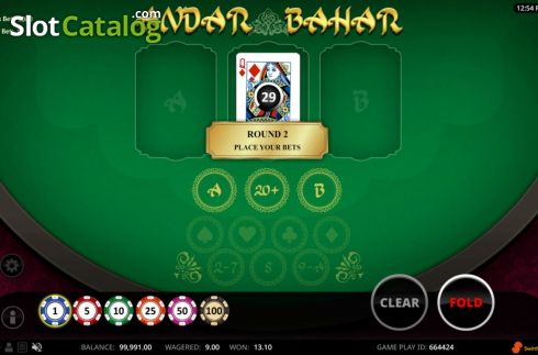 Скрин3. Andar Bahar (RNGPlay) слот