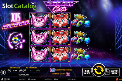 Скрин2. Laser Cats слот