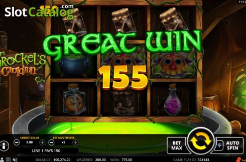 Скрин4. Grockel's Cauldron слот