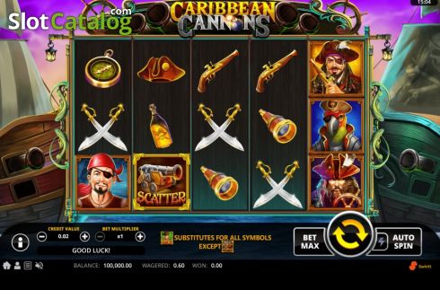 Скрин2. Caribbean Cannons слот