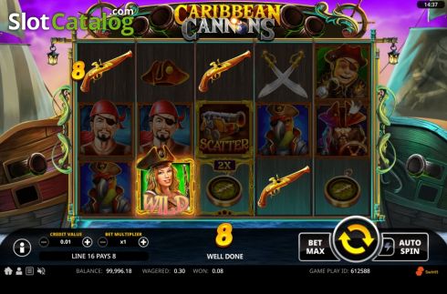 Скрин3. Caribbean Cannons слот