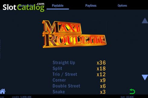 Скрин6. Maxi Roulette слот