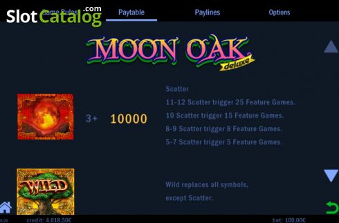Скрин7. Moon Oak Deluxe слот