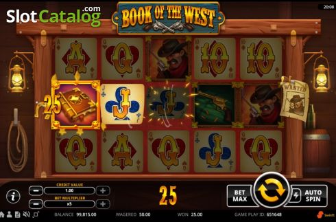 Скрин3. Book Of The West слот