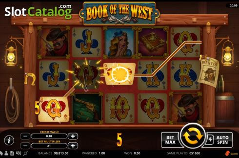 Скрин4. Book Of The West слот