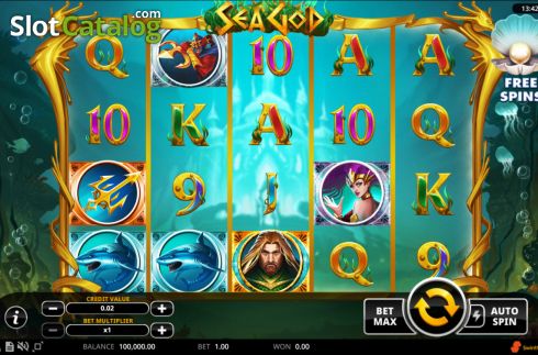 Скрин2. Sea God (Swintt) слот