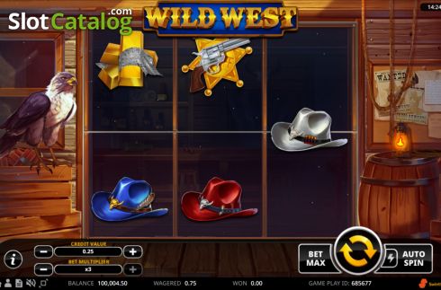 Скрин2. Wild West (Swintt) слот