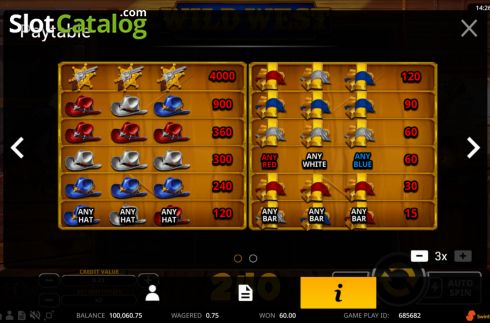 Скрин6. Wild West (Swintt) слот