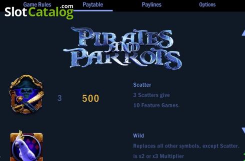 Скрин5. Pirates and Parrots слот