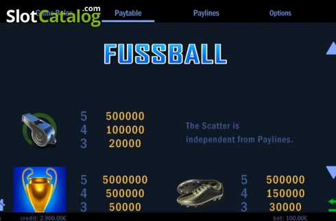 Скрин6. Fussball слот
