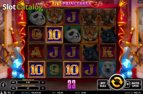 Скрин6. Five Princesses слот