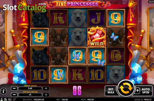 Скрин5. Five Princesses слот