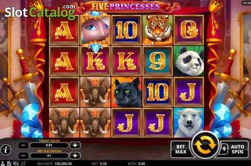 Скрин3. Five Princesses слот