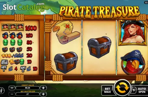 Скрин3. Pirate Treasure (Swintt) слот