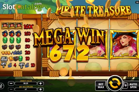 Скрин4. Pirate Treasure (Swintt) слот