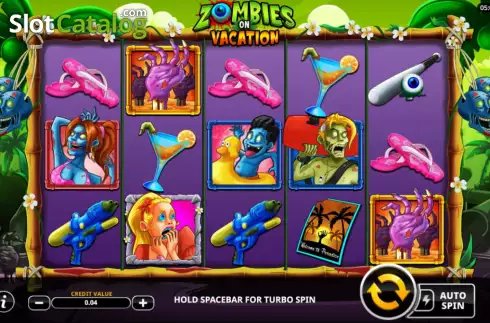 Скрин2. Zombies on Vacation слот