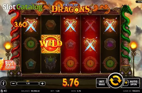Скрин4. Path of Dragons слот