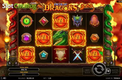 Скрин9. Path of Dragons слот